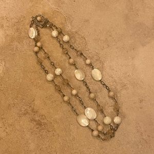 Silpada Sterling Silver “Romantic” Mother of Pearl Quartz Necklace